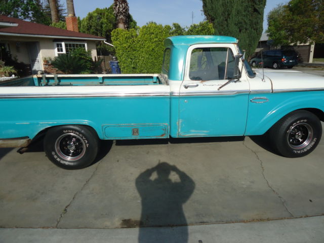 1966 Blue Ford F-100 LONG BED