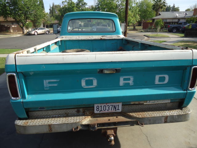 1966 Blue Ford F-100 LONG BED