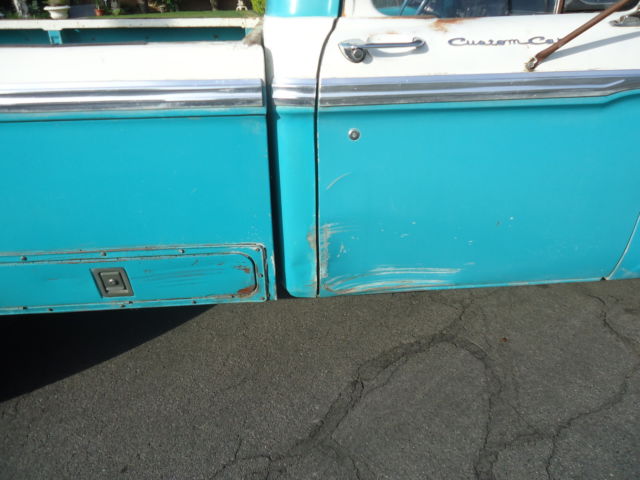 1966 Blue Ford F-100 LONG BED