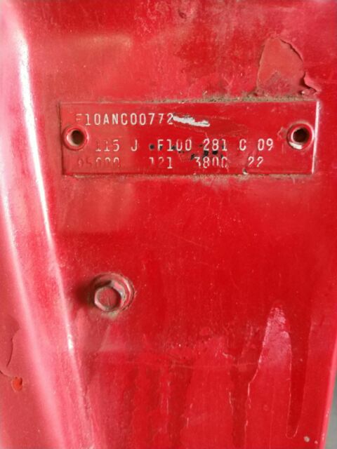 1967 Red Ford F-100 Standard Cab Pickup