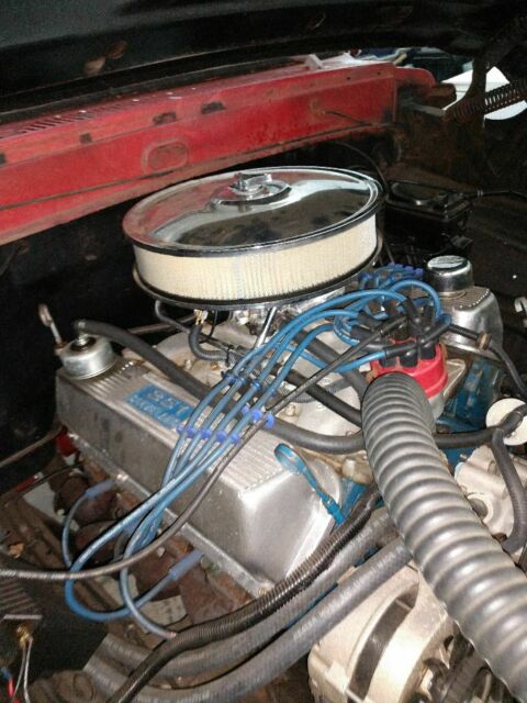 1967 Red Ford F-100 Standard Cab Pickup