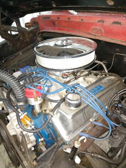 1967 Red Ford F-100 Standard Cab Pickup