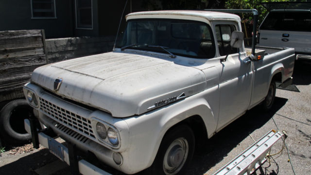1958 White Ford F-100