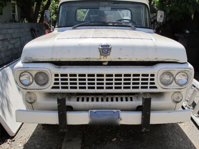 1958 White Ford F-100