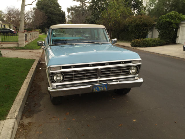 1974 Blue & White Ford Ranger Crew Cab Pickup