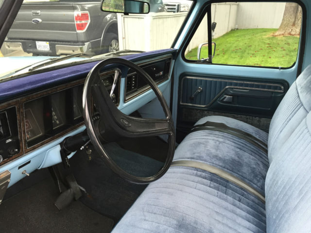 1974 Blue & White Ford Ranger Crew Cab Pickup