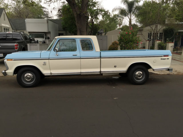 1974 Blue & White Ford Ranger Crew Cab Pickup