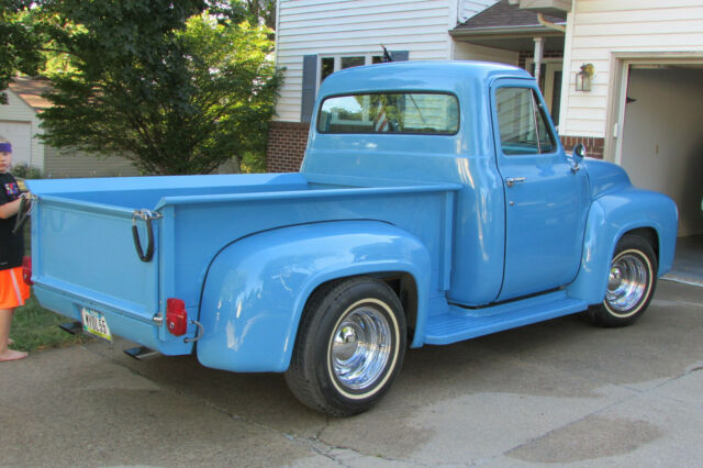 1955 Blue Ford F-100 Standard Cab Pickup