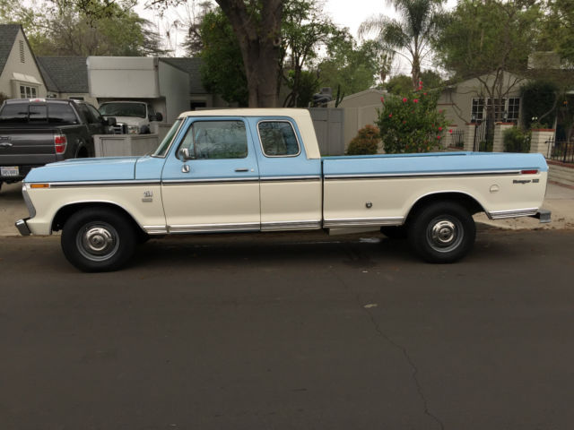 1974 Blue & White Ford Ranger Crew Cab Pickup