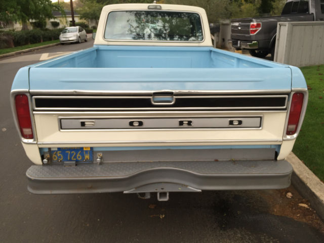 1974 Blue & White Ford Ranger Crew Cab Pickup