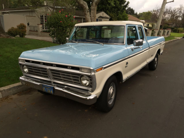 1974 Blue & White Ford Ranger Crew Cab Pickup