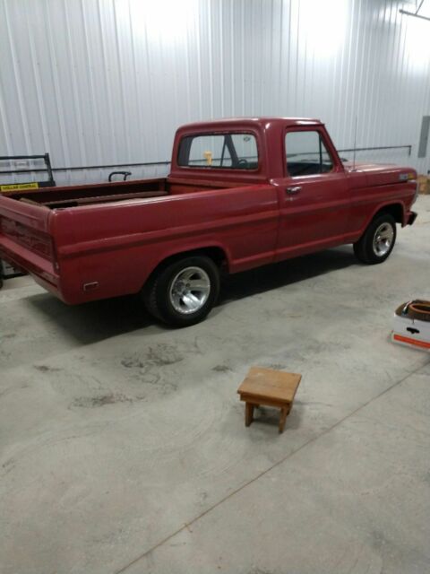 1967 Red Ford F-100 Standard Cab Pickup