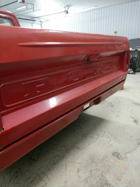 1967 Red Ford F-100 Standard Cab Pickup