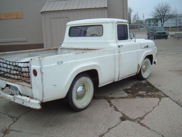 1959 White Ford F-100 Standard Cab Pickup
