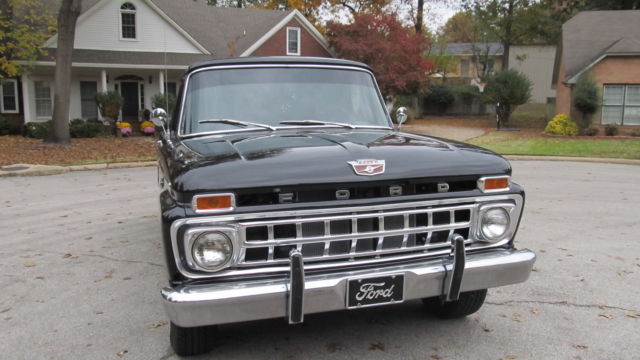 1965 Black Ford F-100 Cab & Chassis