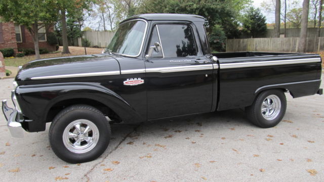 1965 Black Ford F-100 Cab & Chassis