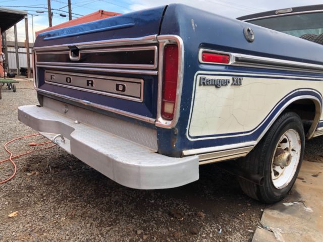 1975 Blue Ford F-100 Standard Cab Pickup