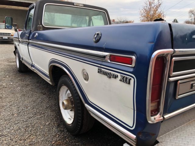 1975 Blue Ford F-100 Standard Cab Pickup