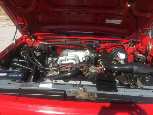 1993 Red Ford F-150 Standard Cab Pickup