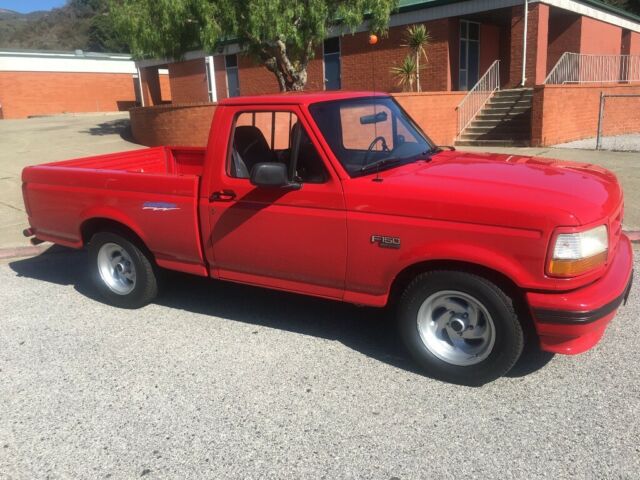 1993 Red Ford F-150 Standard Cab Pickup
