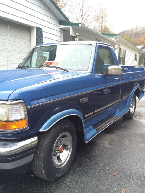 1992 Blue Ford F-150