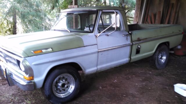 1971 Limegold Metallic Ford F-250 Standard Cab Pickup