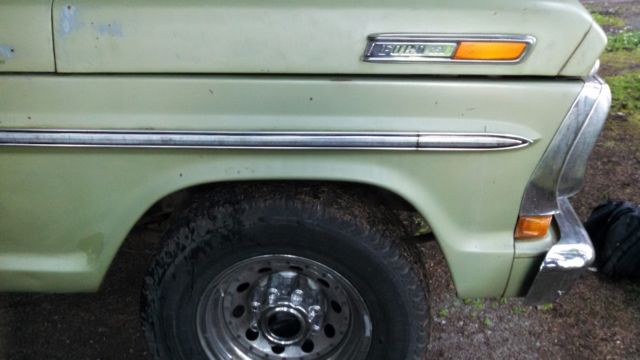1971 Limegold Metallic Ford F-250 Standard Cab Pickup