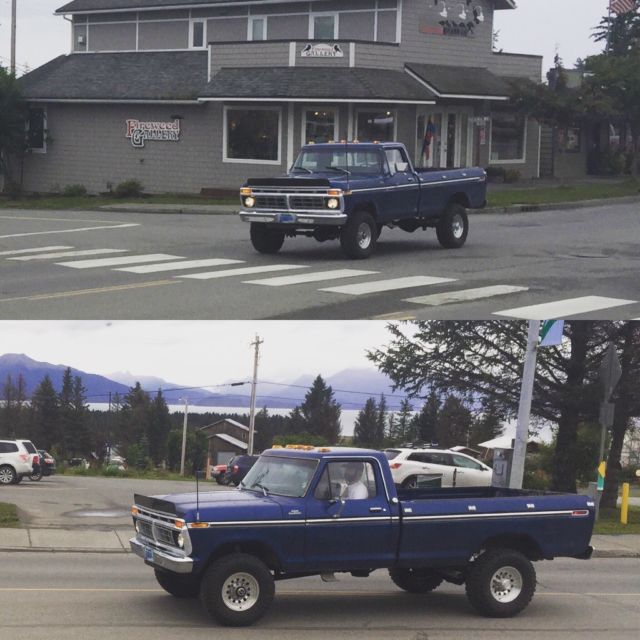 1977 Blue Ford F-250