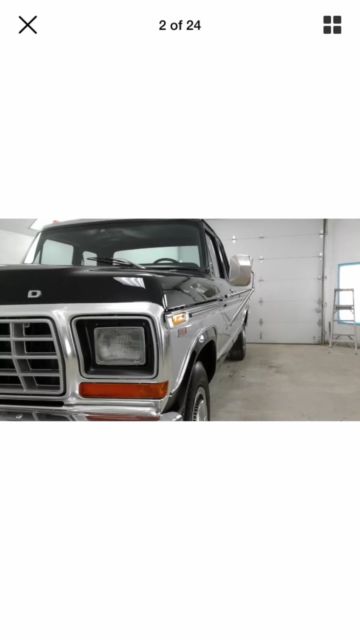 1978 Black n silver Ford F-250 Extended Cab Pickup