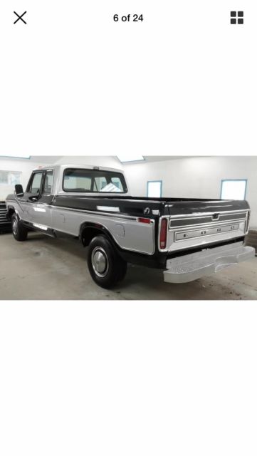 1978 Black n silver Ford F-250 Extended Cab Pickup