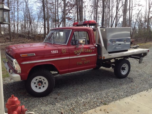 1968 Red Ford F-250 Standard Cab Pickup