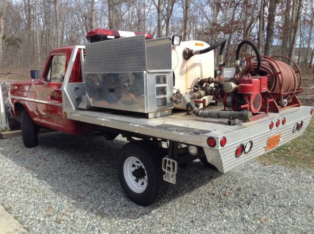 1968 Red Ford F-250 Standard Cab Pickup
