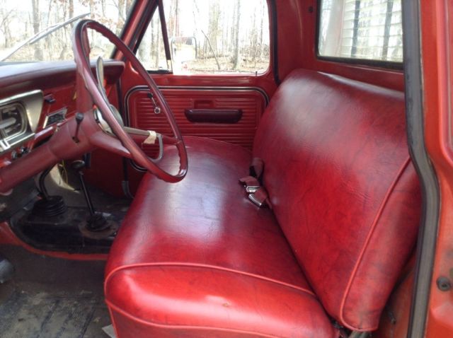 1968 Red Ford F-250 Standard Cab Pickup