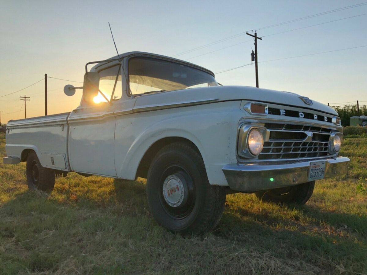 1966 White Ford F-250 Standard Cab Pickup