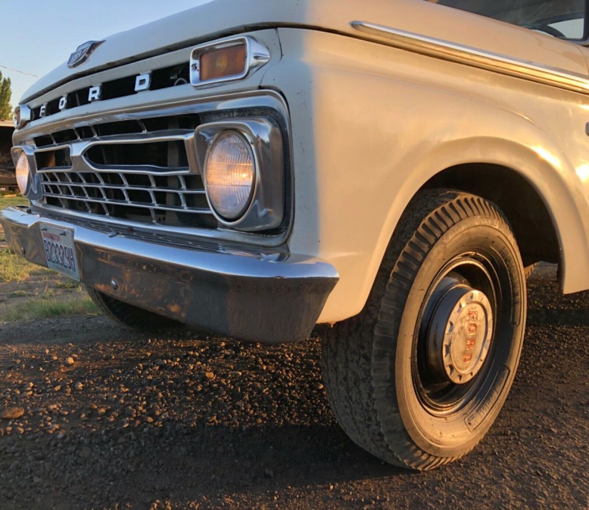 1966 White Ford F-250 Standard Cab Pickup