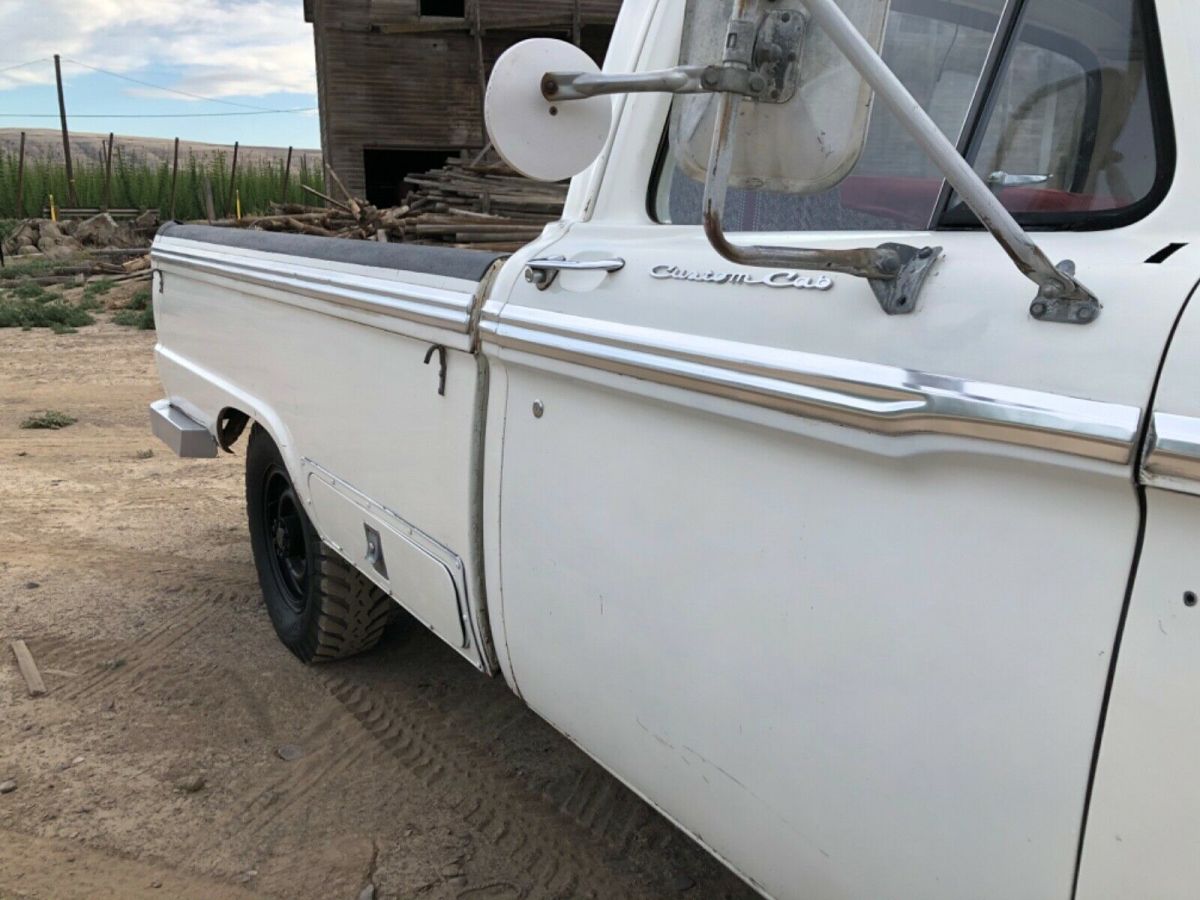 1966 White Ford F-250 Standard Cab Pickup
