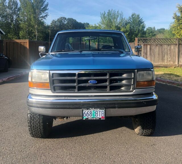 1993 Blue Ford F-250 Extended Cab Pickup