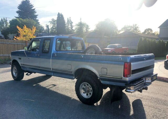1993 Blue Ford F-250 Extended Cab Pickup