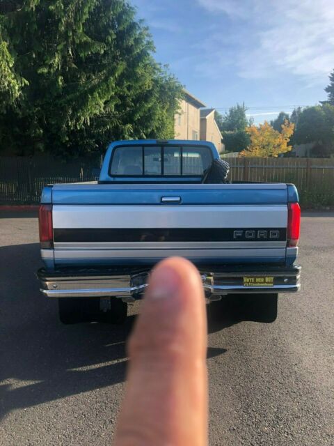 1993 Blue Ford F-250 Extended Cab Pickup