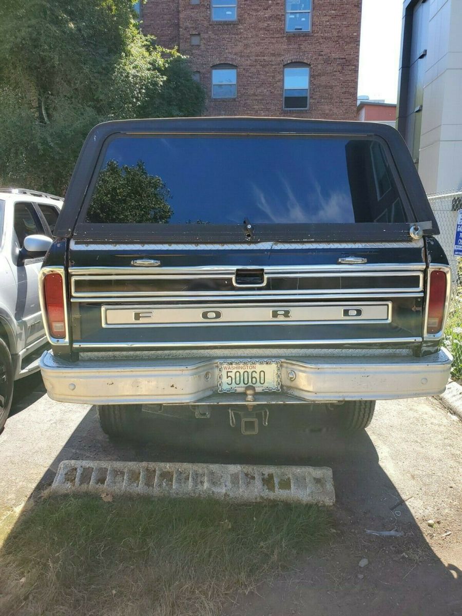 1977 Black Ford F-250 Standard Cab Pickup