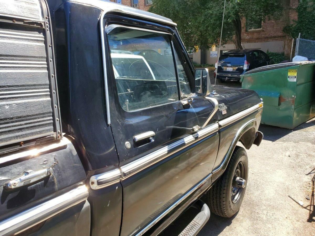 1977 Black Ford F-250 Standard Cab Pickup