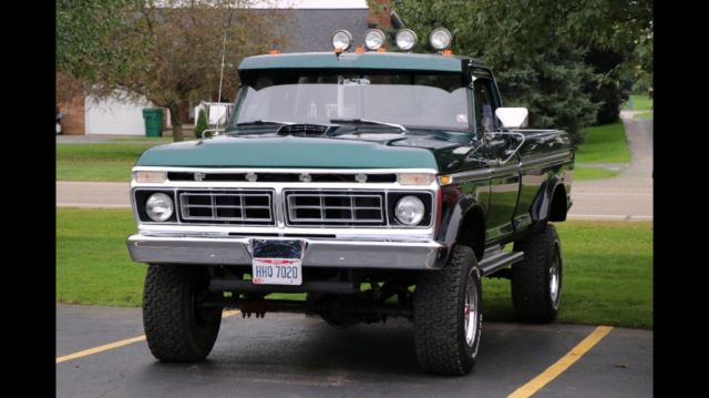 1976 Green Ford F-250 Crew Cab Pickup