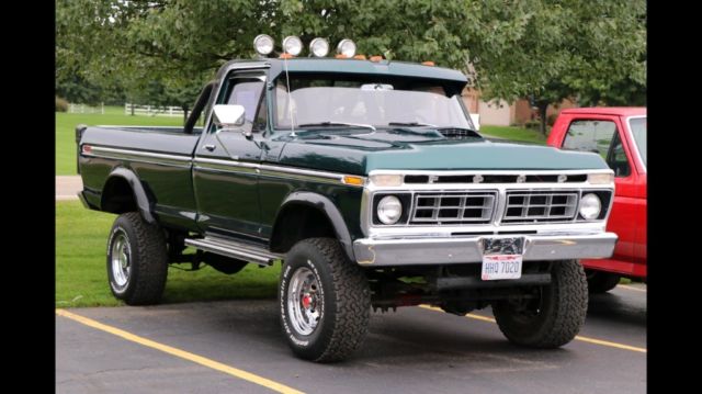 1976 Green Ford F-250 Crew Cab Pickup