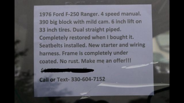 1976 Green Ford F-250 Crew Cab Pickup