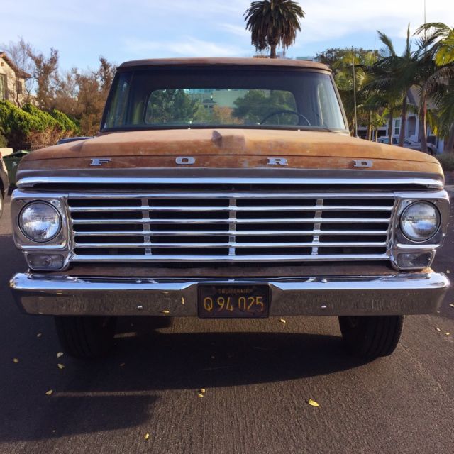 1967 Rust Patina Ford F-250 truck long-bed