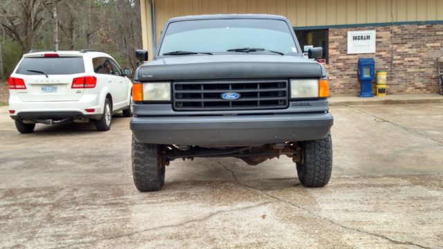 1989 Gray Ford F-350 Crew Cab Pickup