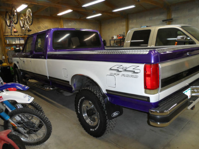 1989 Purple Ford F-350 Crew Cab Pickup