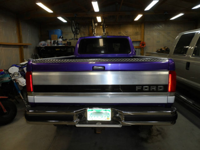 1989 Purple Ford F-350 Crew Cab Pickup