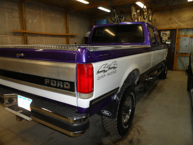 1989 Purple Ford F-350 Crew Cab Pickup