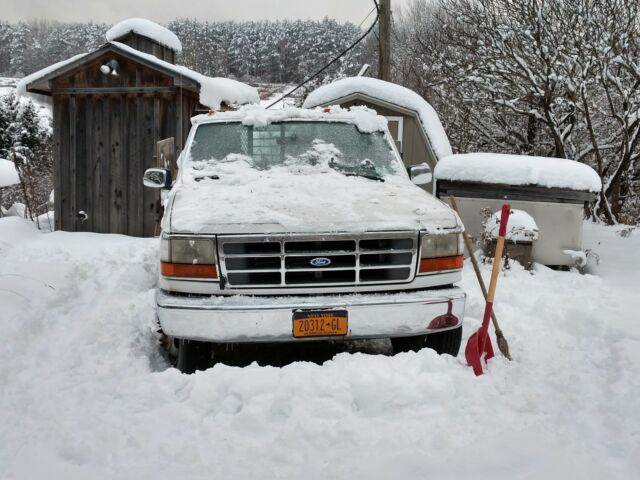 1992 White Ford F-350 Standard Cab Pickup